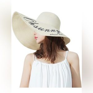 Women's Wide Brim Sun Protection Straw Hat